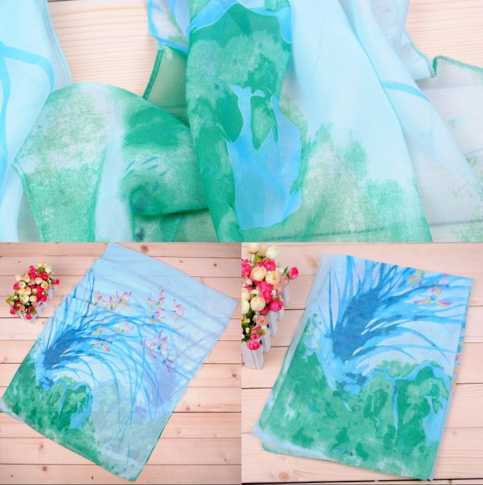 Temperament daffodils Print Long Scarf Wholesale