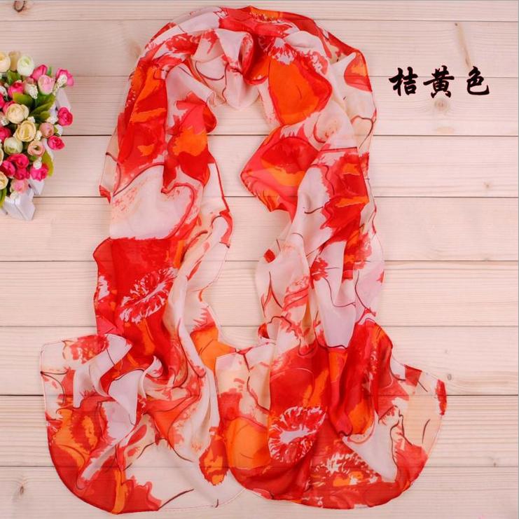 Bauhinia printed scarf shawls wholesale