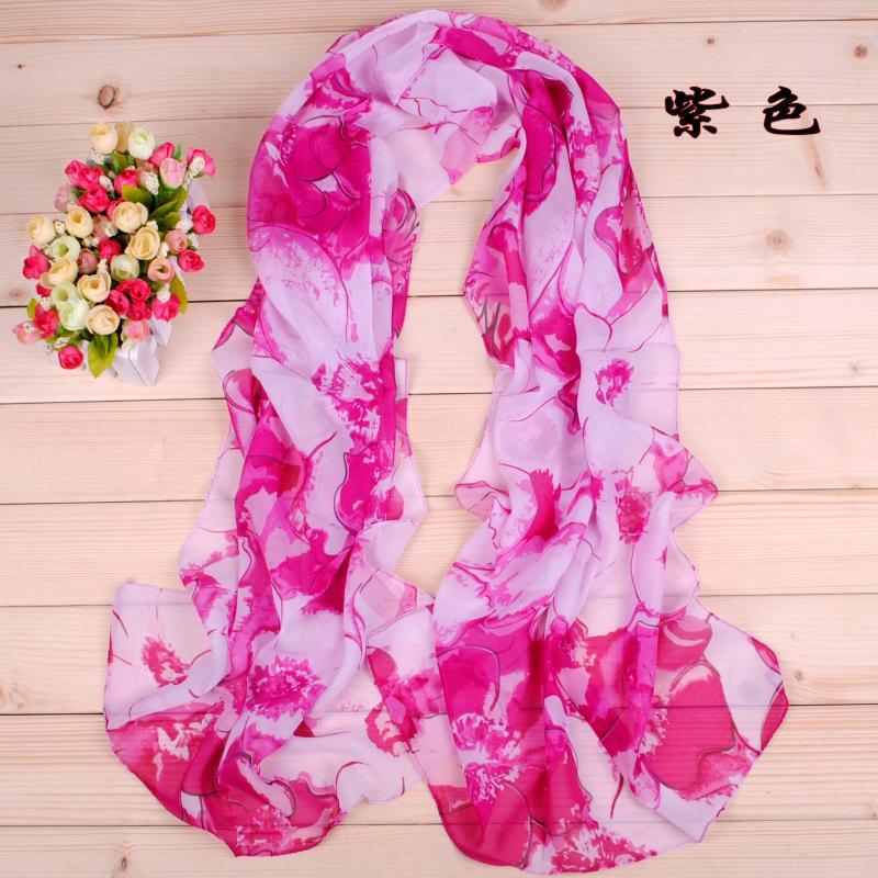 Bauhinia printed scarf shawls wholesale