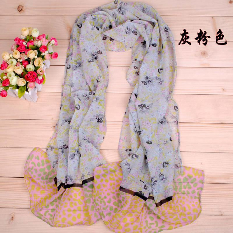 Leopard Print Long Scarf wholesale point 
