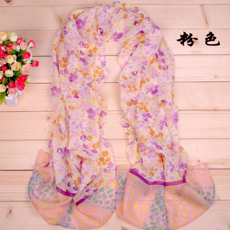 Leopard Print Long Scarf wholesale point 