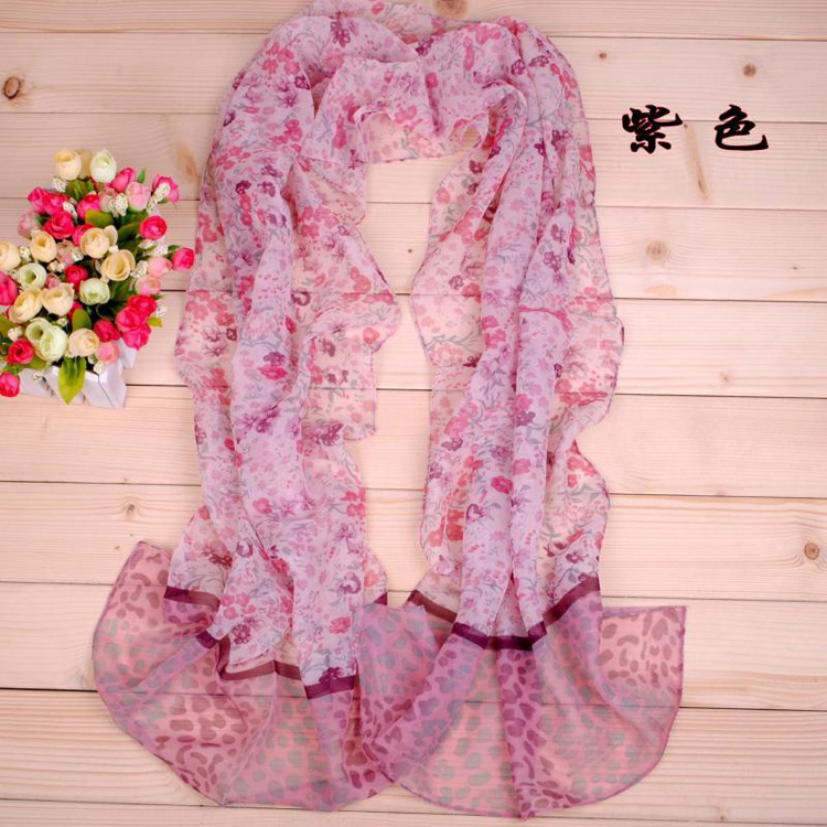 Leopard Print Long Scarf wholesale point 