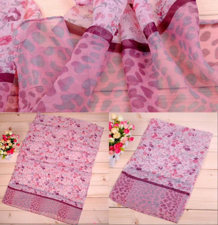 Leopard Print Long Scarf wholesale point 