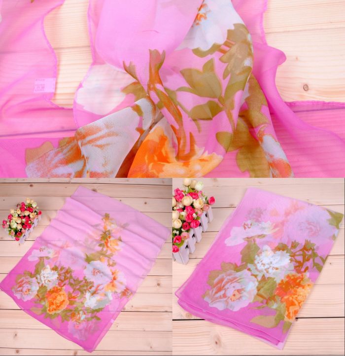 Graffiti peony printed scarves wholesale