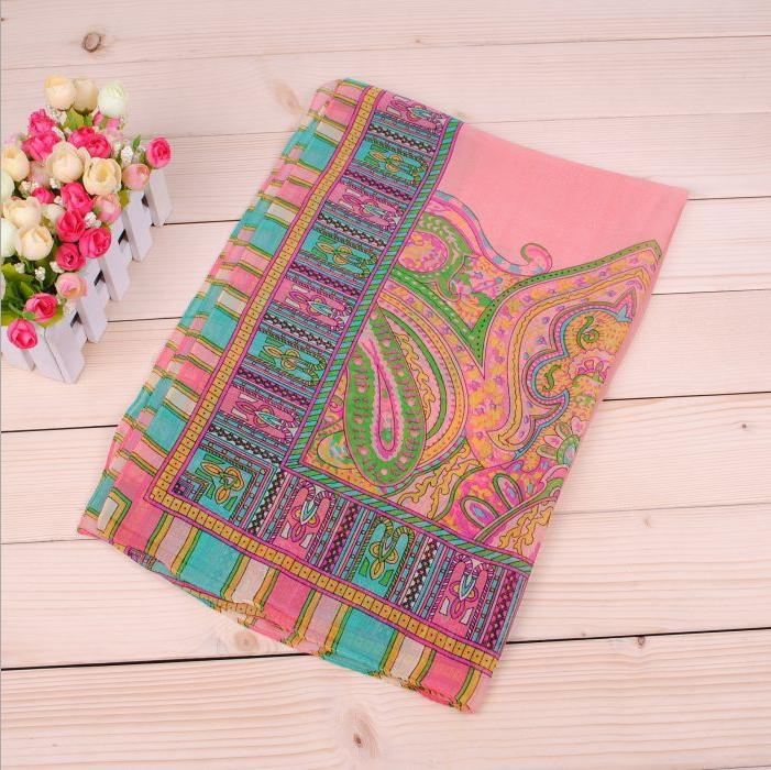 Fashion cashew flower long scarf