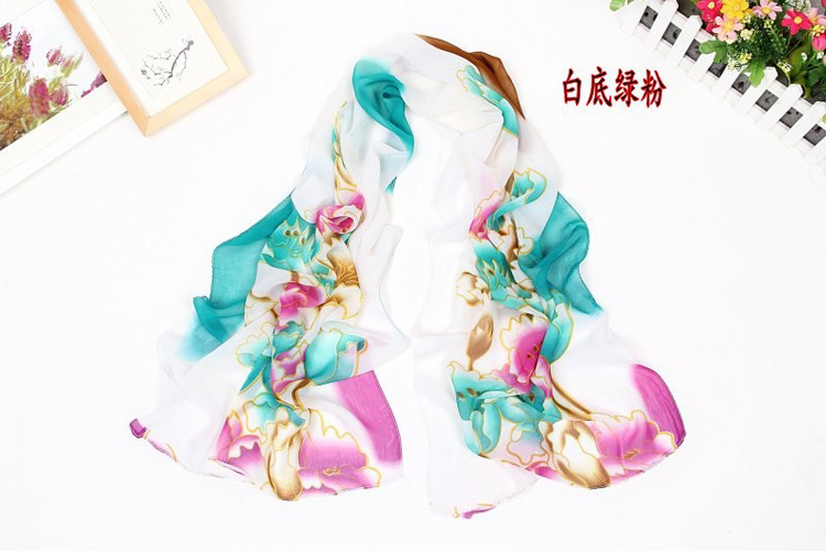 Fashion exotic flower print scarf