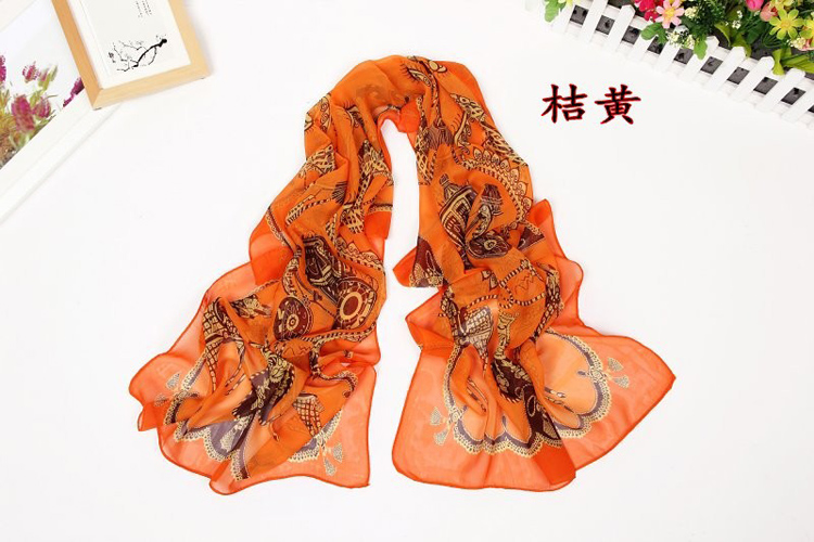 Classical chariot printed scarves wholesale