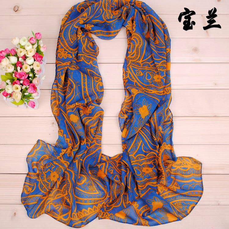 Plants flower print scarf wholesale