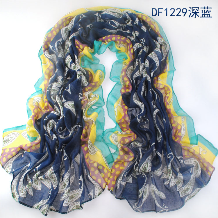 Fashion cotton voile scarves wholesale