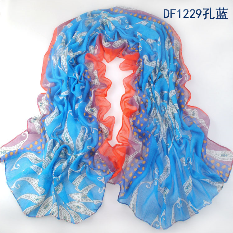 Fashion cotton voile scarves wholesale