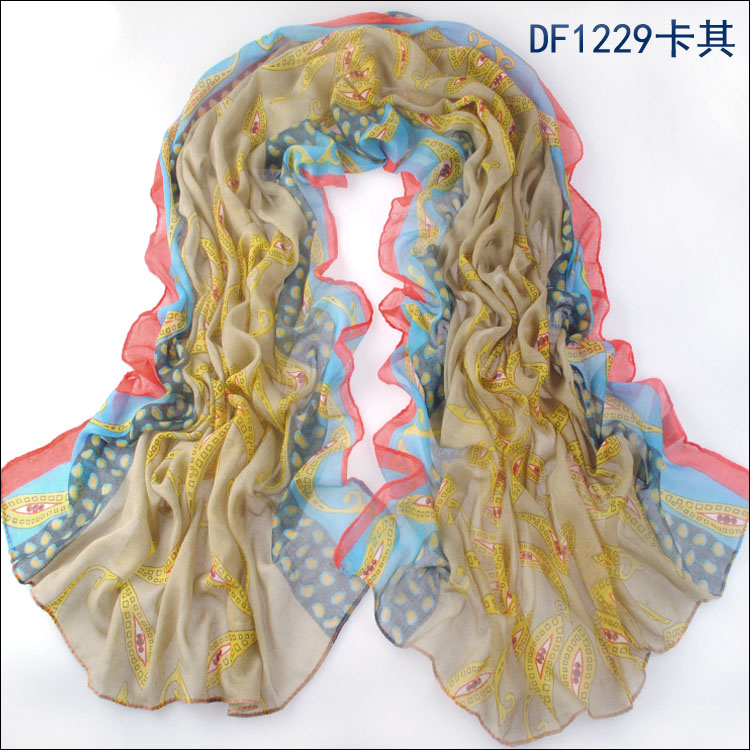 Fashion cotton voile scarves wholesale