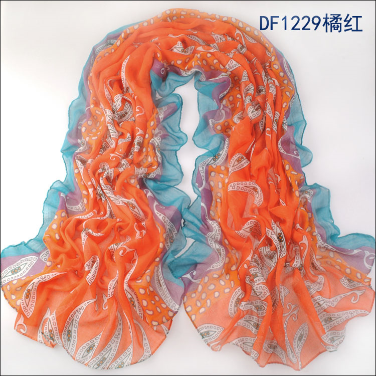 Fashion cotton voile scarves wholesale