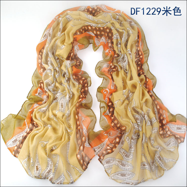 Fashion cotton voile scarves wholesale