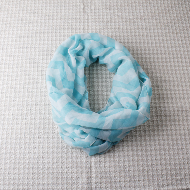 Color stripes woven scarves wholesale Voile 