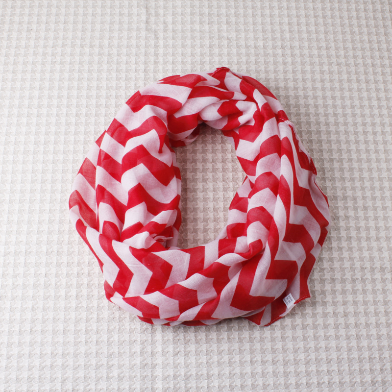 Color stripes woven scarves wholesale Voile 