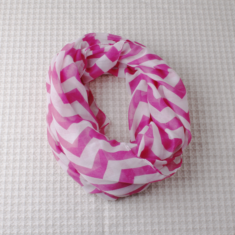 Color stripes woven scarves wholesale Voile 