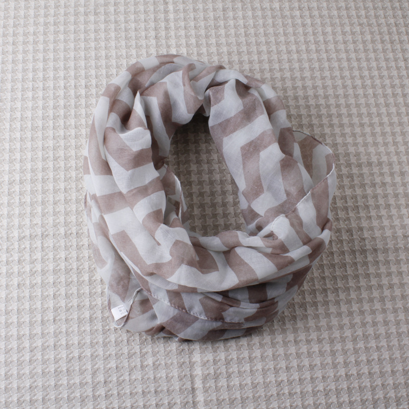 Color stripes woven scarves wholesale Voile 