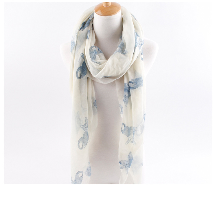 Voile kitty wholesale scarves Ms.