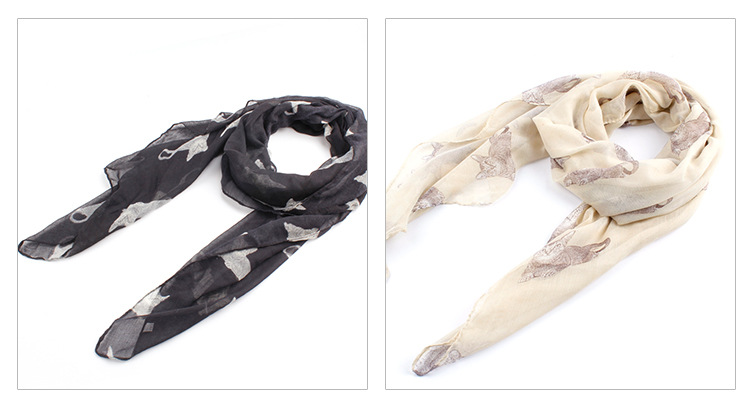Voile kitty wholesale scarves Ms.