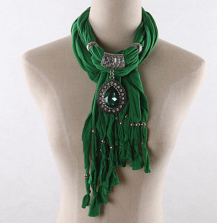 Green pendant scarves wholesale 