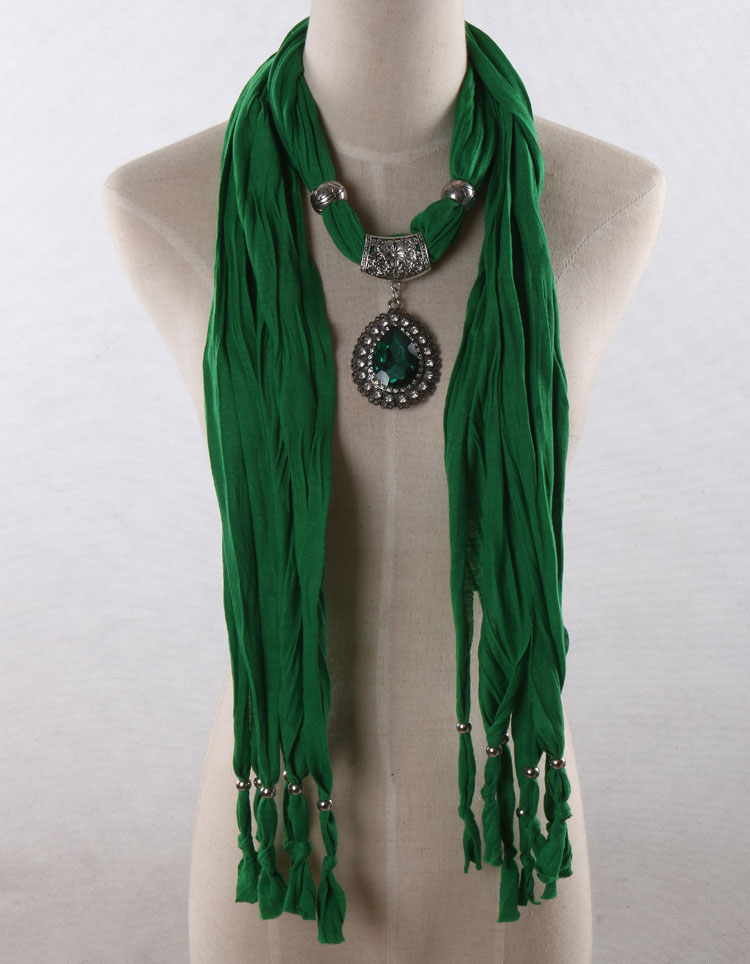 Green pendant scarves wholesale 