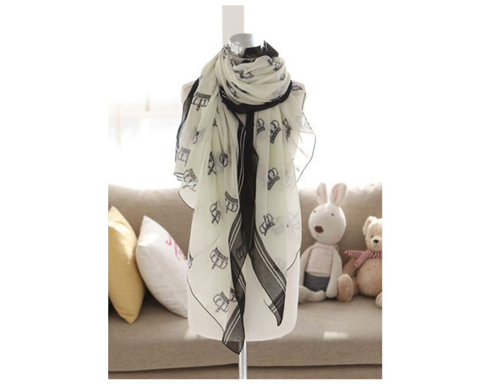 Crown voile scarves wholesale