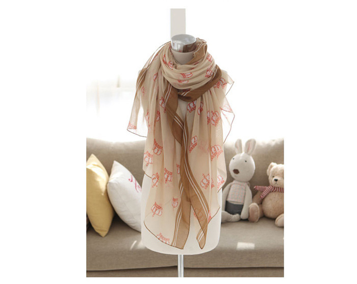 Crown voile scarves wholesale