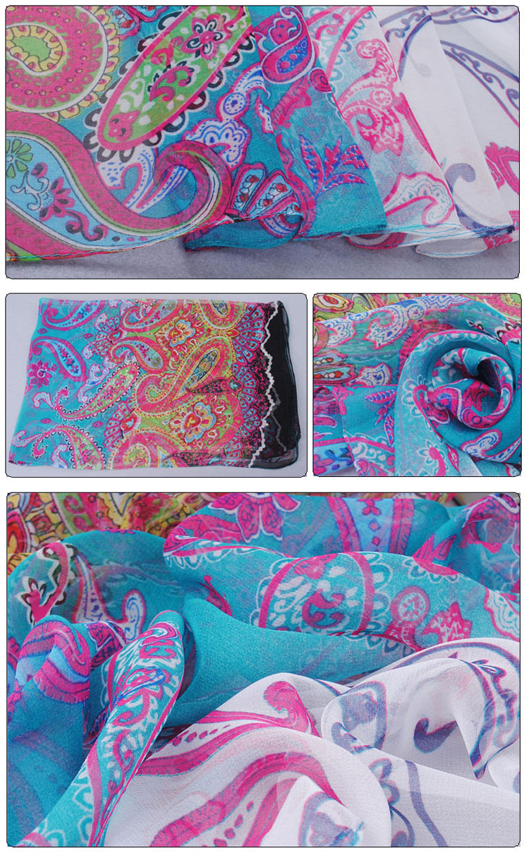 Wholesale Ms. Thin section cashew flower scarf shawl 