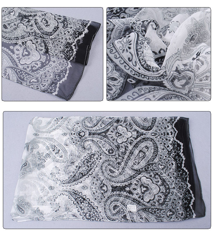 Wholesale Ms. Thin section cashew flower scarf shawl 
