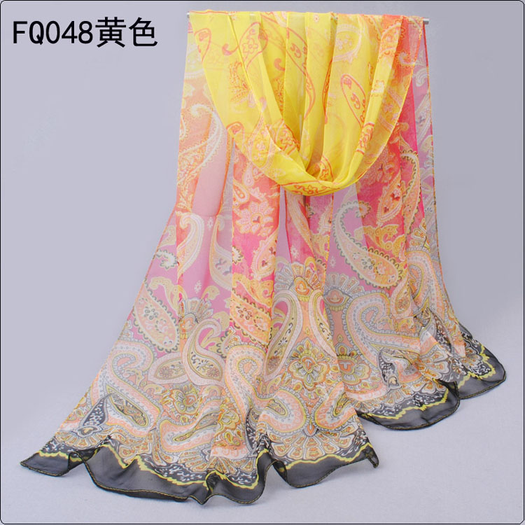 Wholesale Ms. Thin section cashew flower scarf shawl 