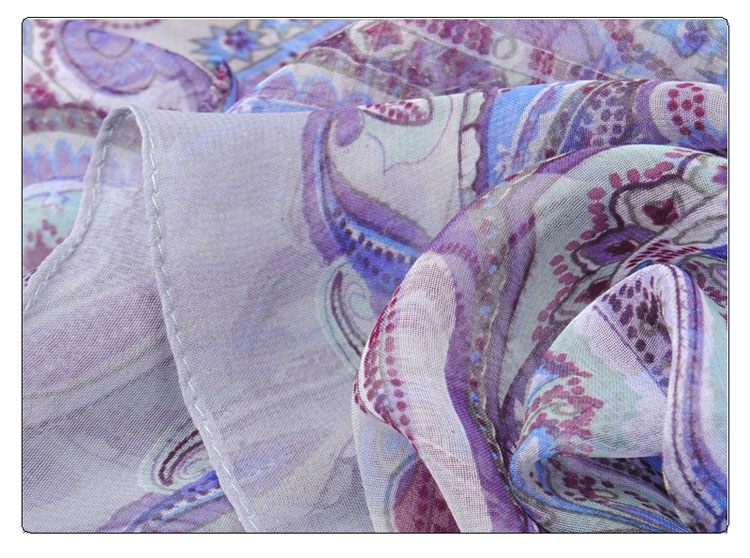 Temperament silk georgette long scarf wholesale