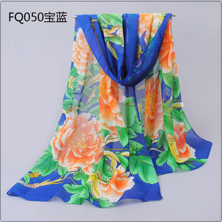 Peony Chiffon scarves wholesale