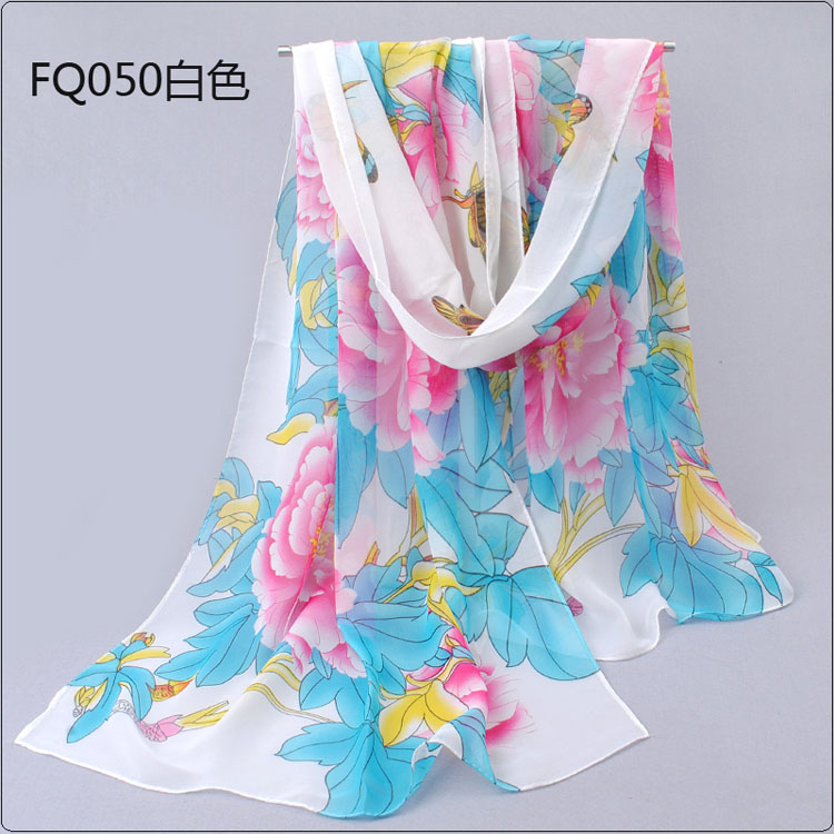 Peony Chiffon scarves wholesale