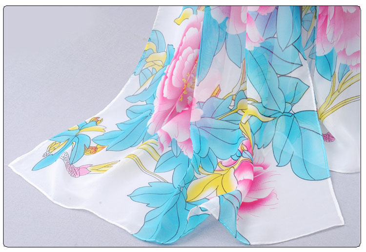 Peony Chiffon scarves wholesale