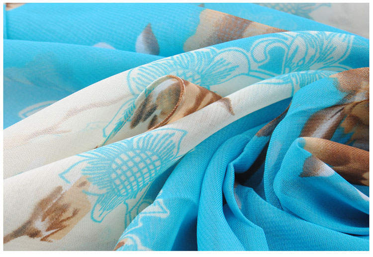 Ms. flowers chiffon scarves shawls wholesale