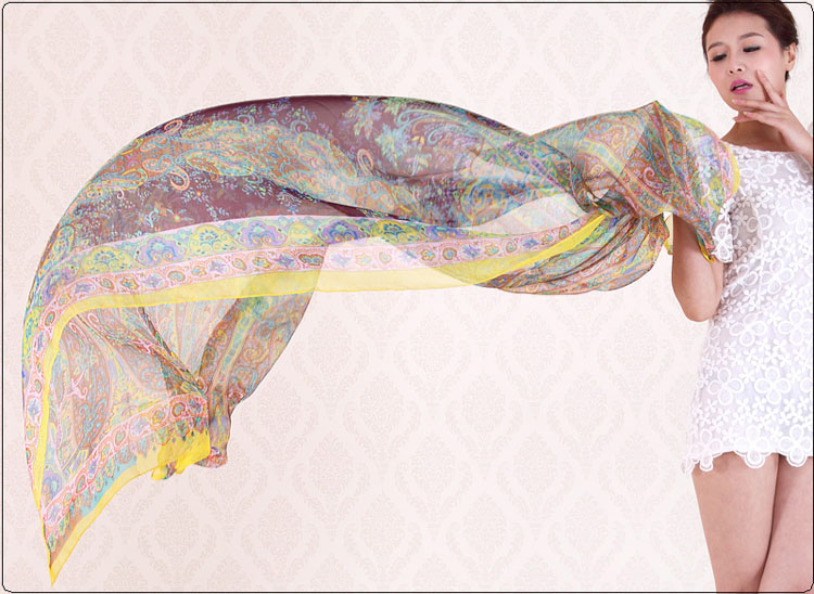 Cashew flower print scarf wholesale