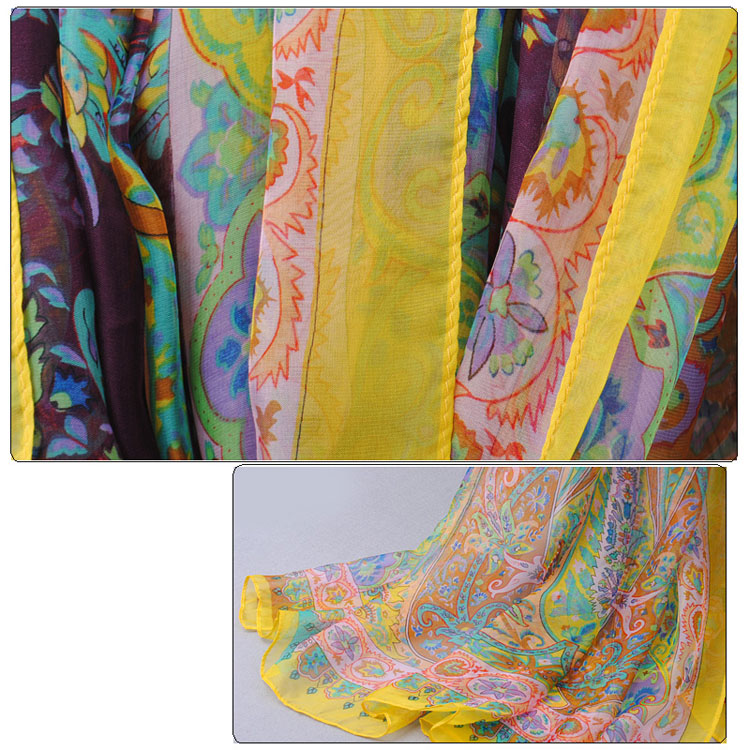 Plants floral scarves wholesale