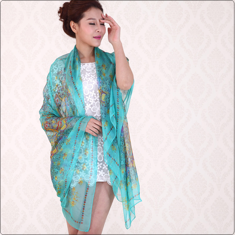Plants floral scarves wholesale