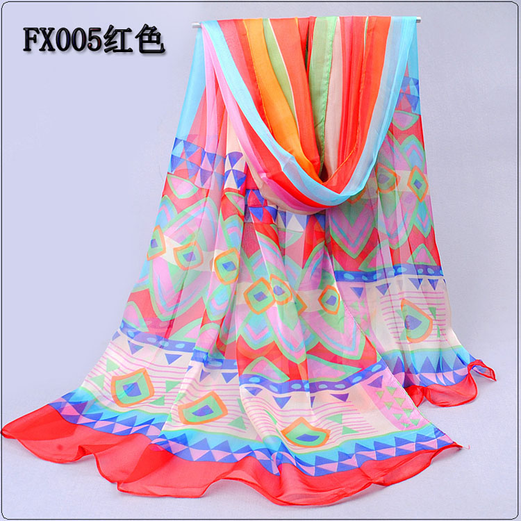 Pastoral style printed scarves wholesale 
