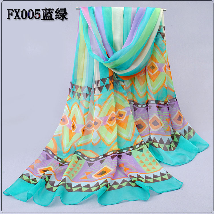 Pastoral style printed scarves wholesale 