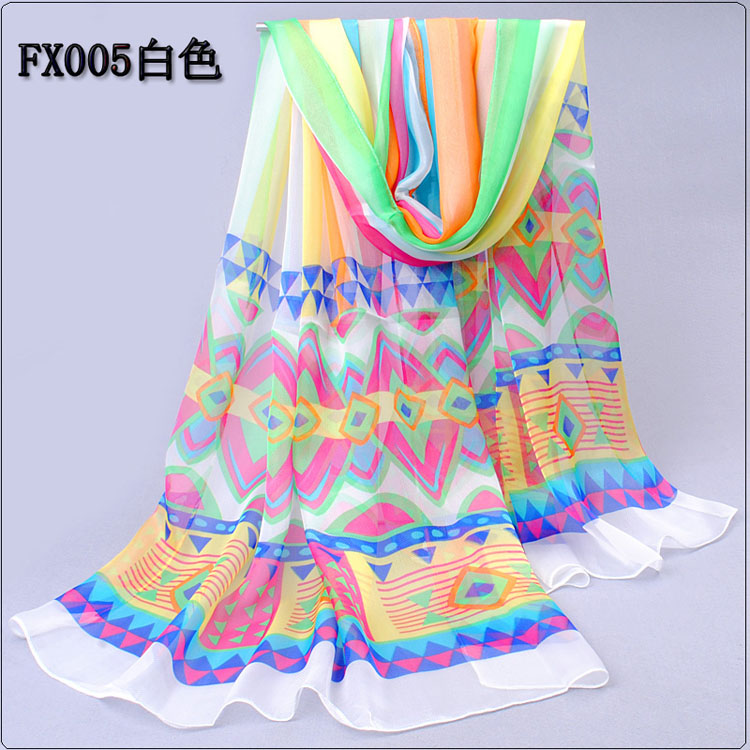Pastoral style printed scarves wholesale 