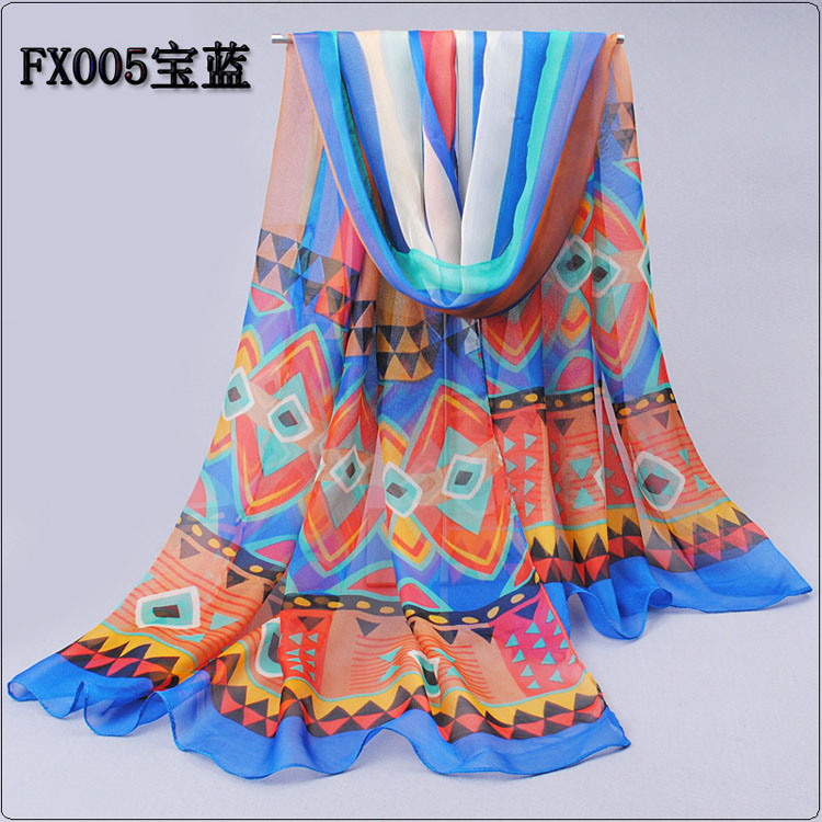 Pastoral style printed scarves wholesale 