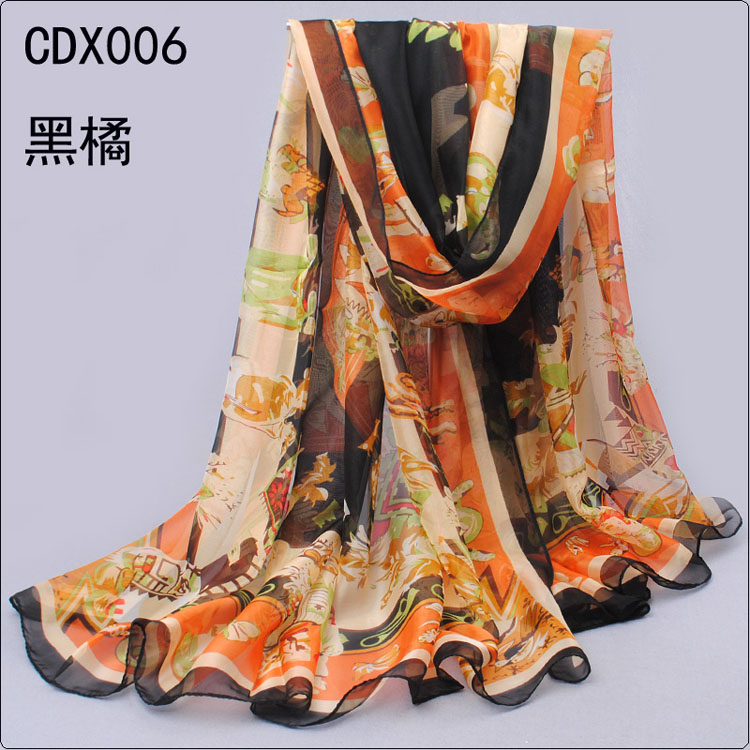 Animal print chiffon scarves wholesale 