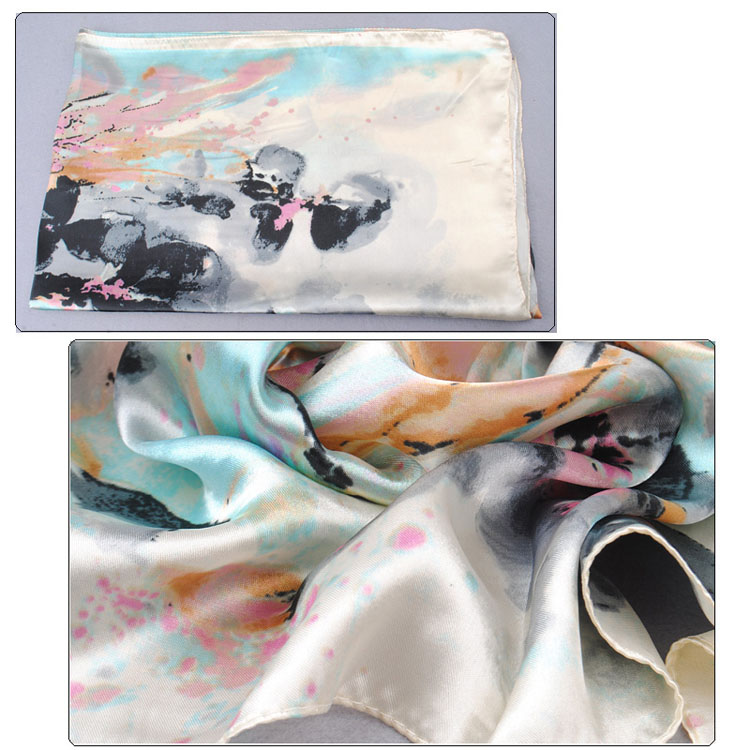 Light ink printed scarves wholesale 