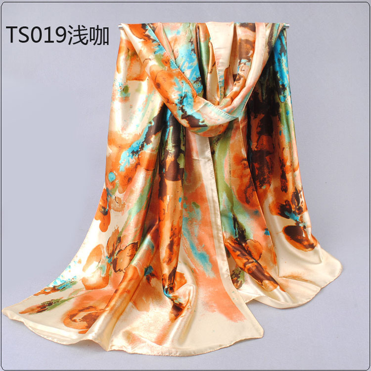 Light ink printed scarves wholesale 