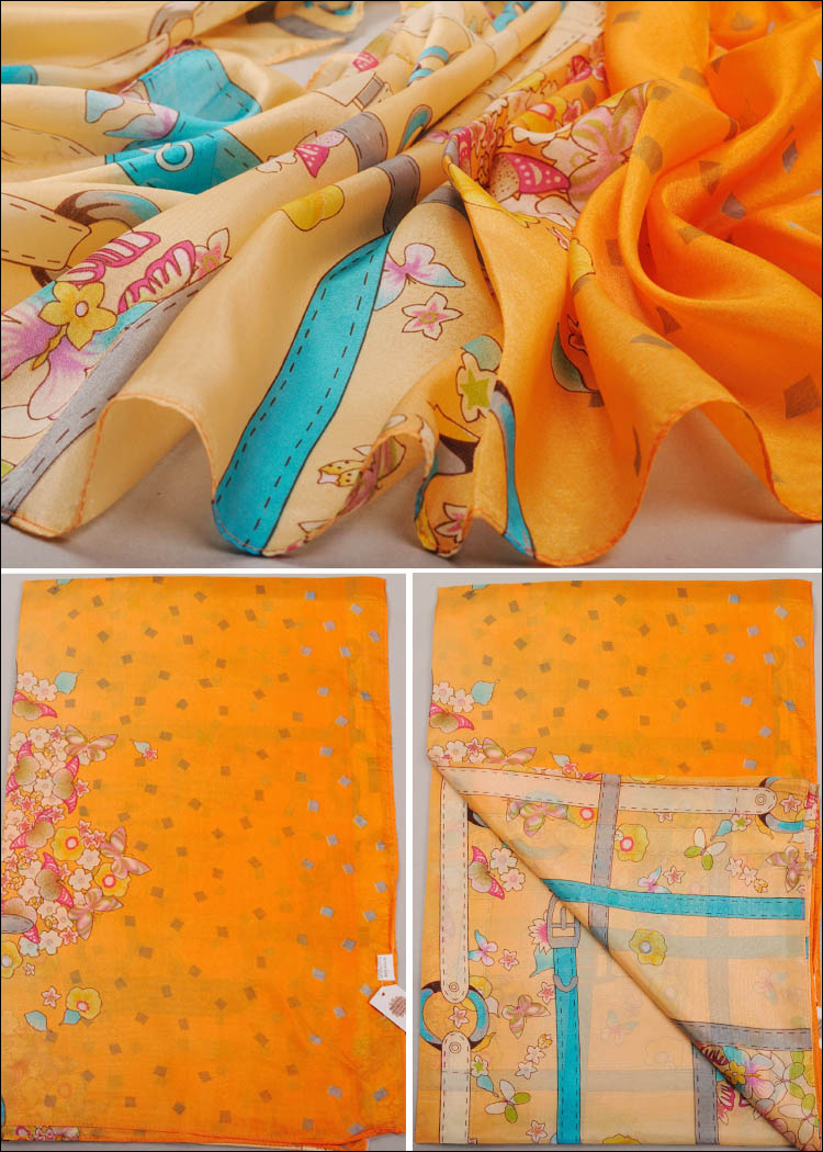 Wholesale belt printing stitching scarves 