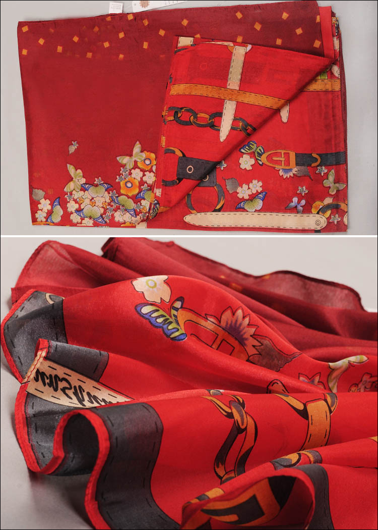 Wholesale belt printing stitching scarves 