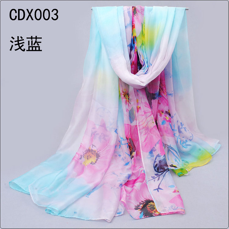 Sunflower printed scarves wholesale 