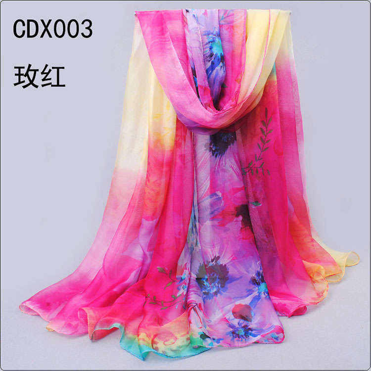 Sunflower printed scarves wholesale 