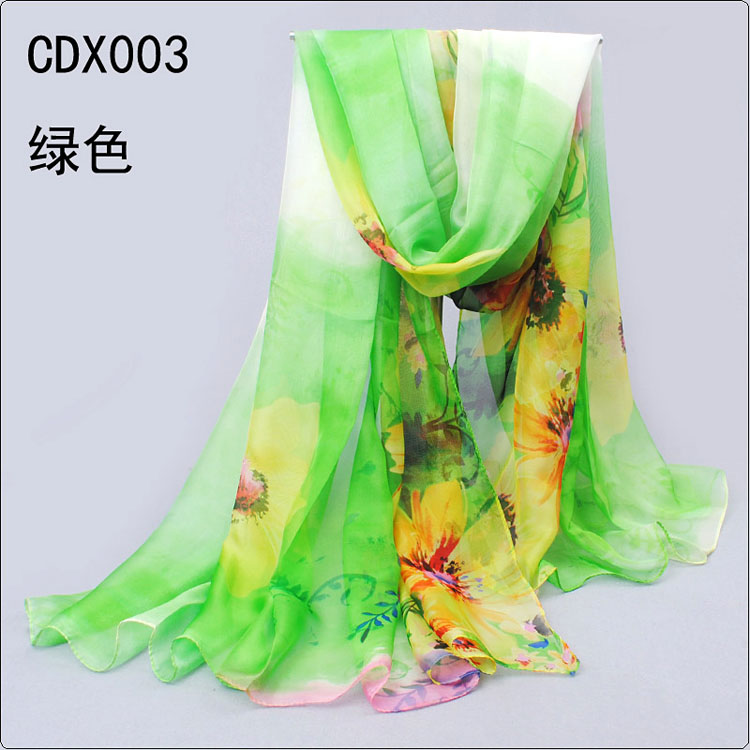 Sunflower printed scarves wholesale 